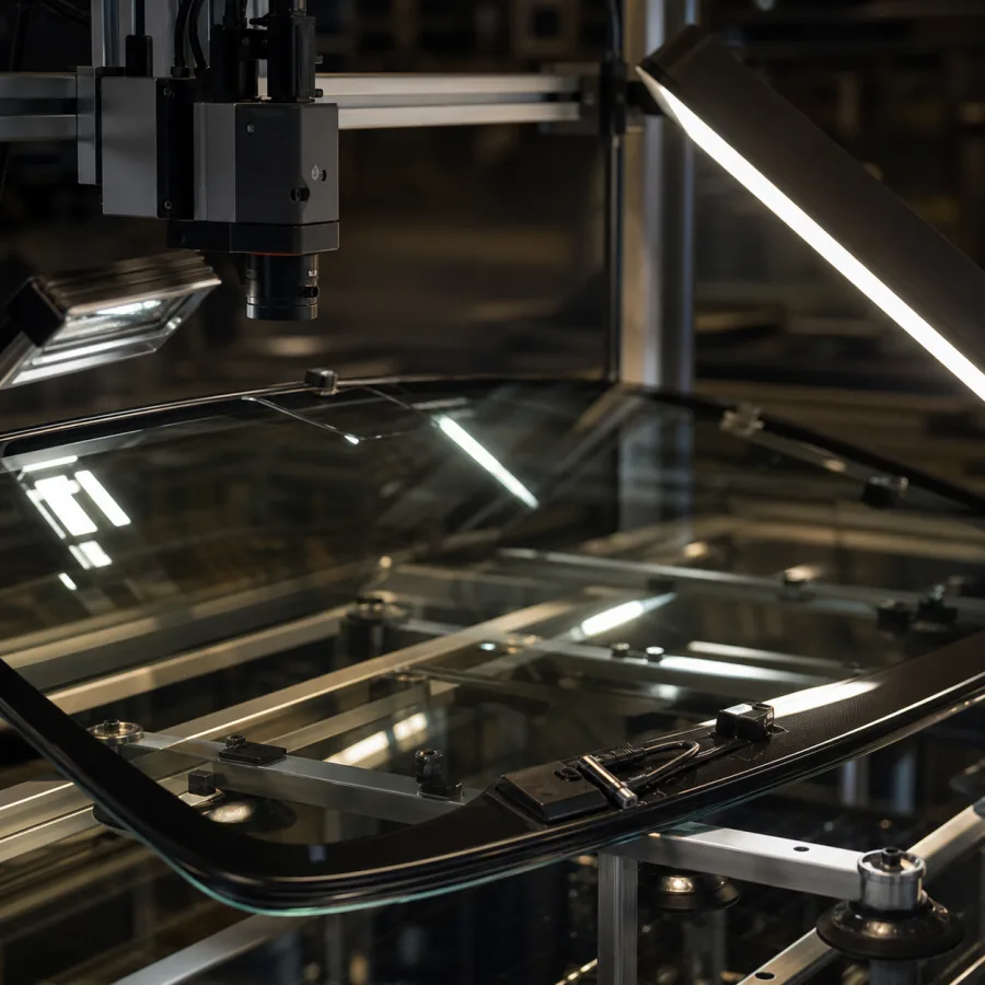 automotive glass under cameras